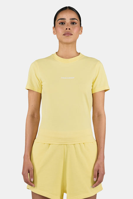 Yona Slim Tee Washed Soft Yellow