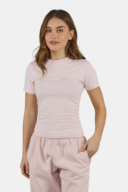Yona Slim Tee Washed Powder Pink
