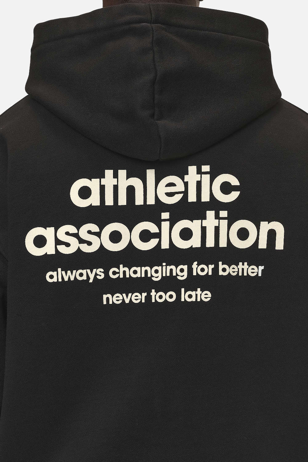 Pegador Alchar Oversized Sweat Jacket Washed Black Detailshot aus der Never Too Late Kollektion für Herren