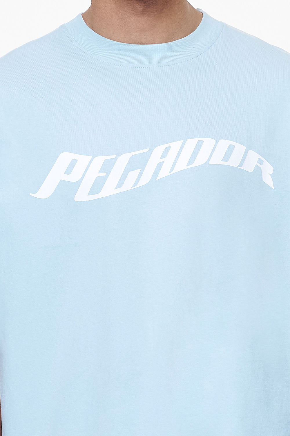 Pegador Kinley Boxy Tee Vintage Aqua Detailshot aus der Last Minute Kollektion für Herren