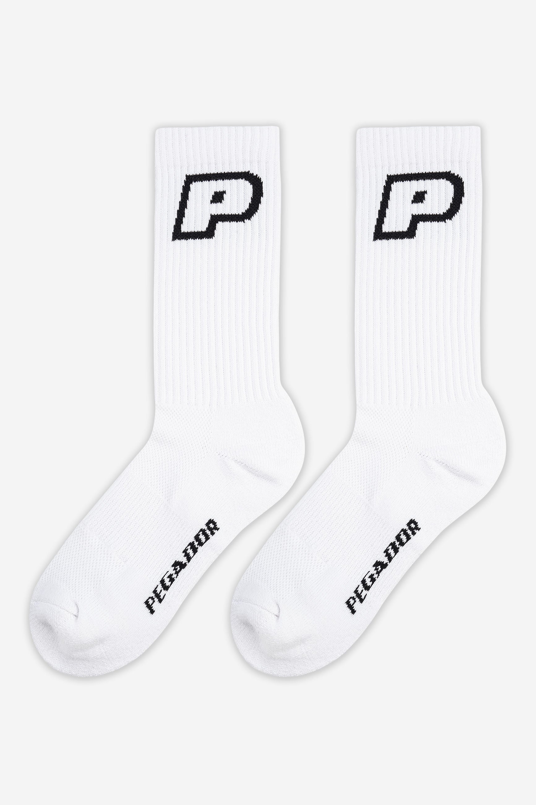 Pegador Acme Socks White Black Ganzkörper Bild aus der Next Wave Kollektion für Herren