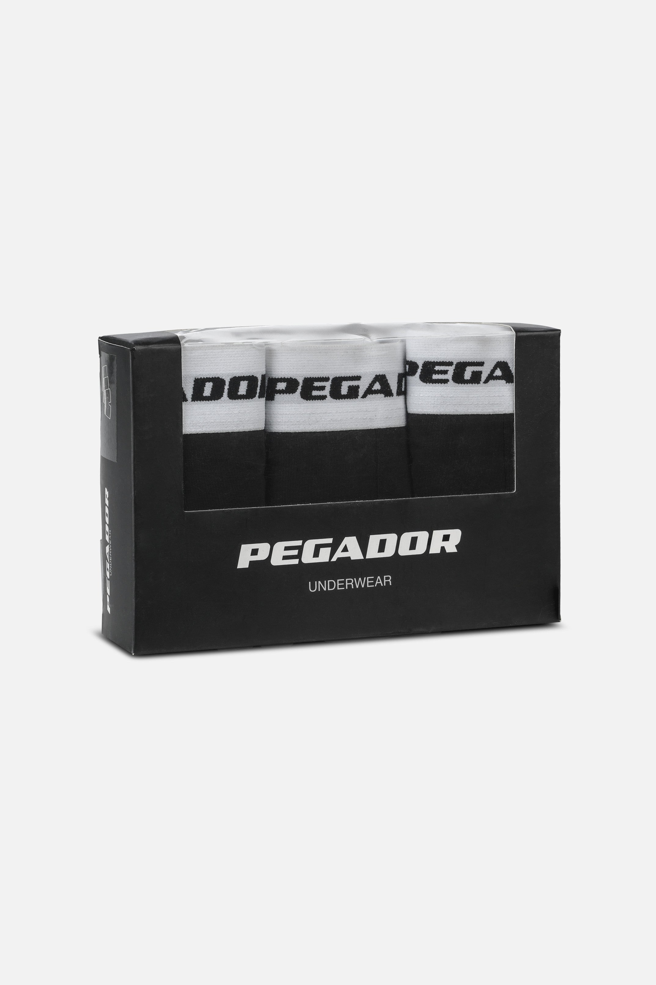 Pegador Ango Boxershorts 3 Pack Black White Ganzkörper Bild aus der PEGADOR® Kollektion für Herren und Damen