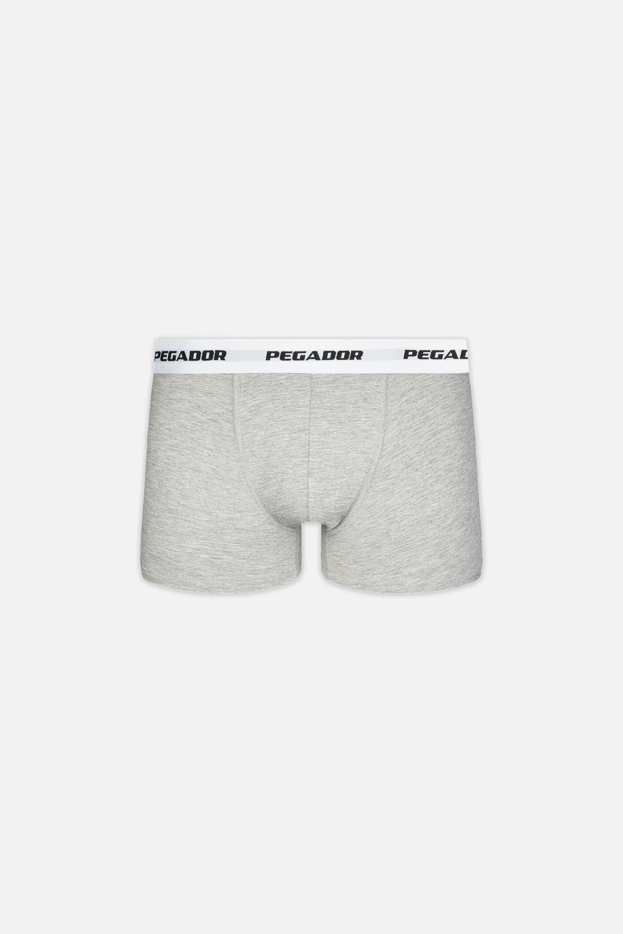 Pegador Ango Boxershorts 3 Pack Grey Melange White Seitenansicht aus der PEGADOR® Kollektion für Herren und Damen