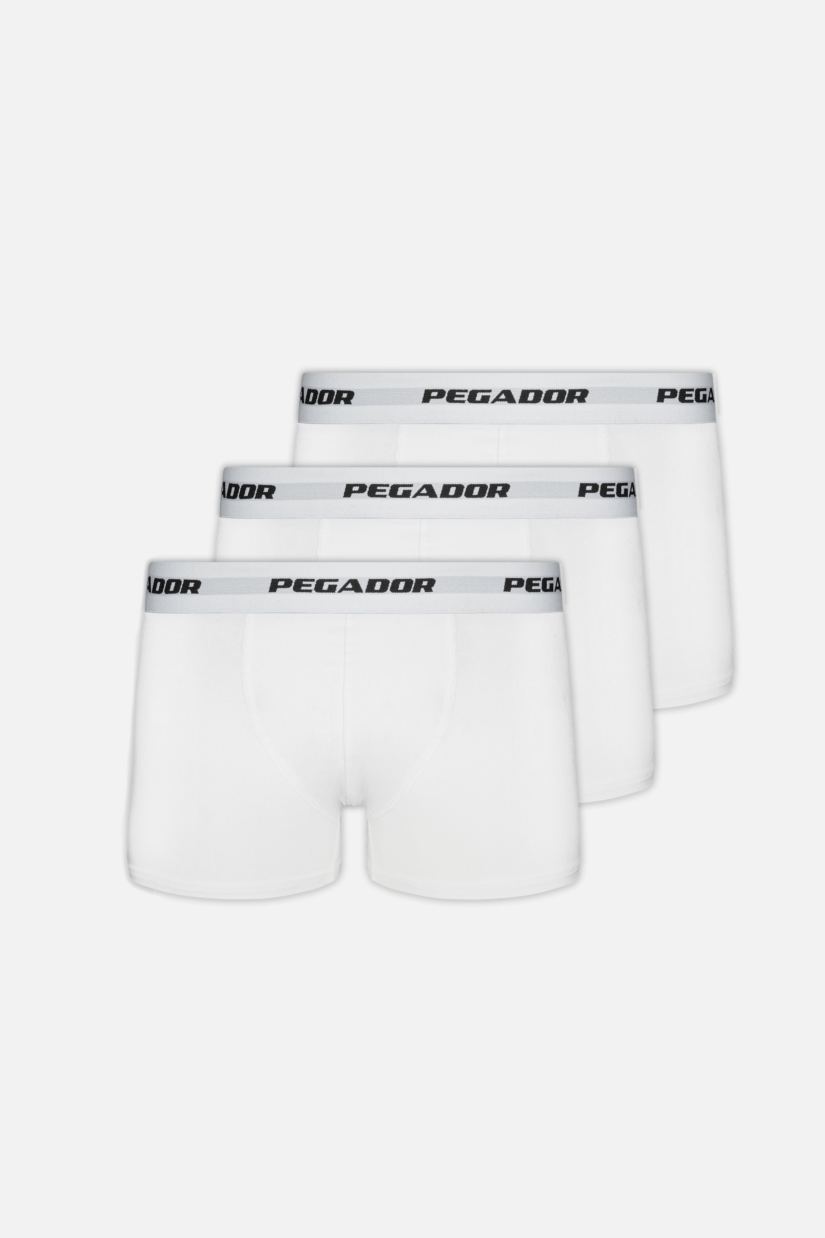 Pegador Ango Boxershorts 3 Pack White White Hauptansicht aus der PEGADOR® Kollektion für Herren und Damen