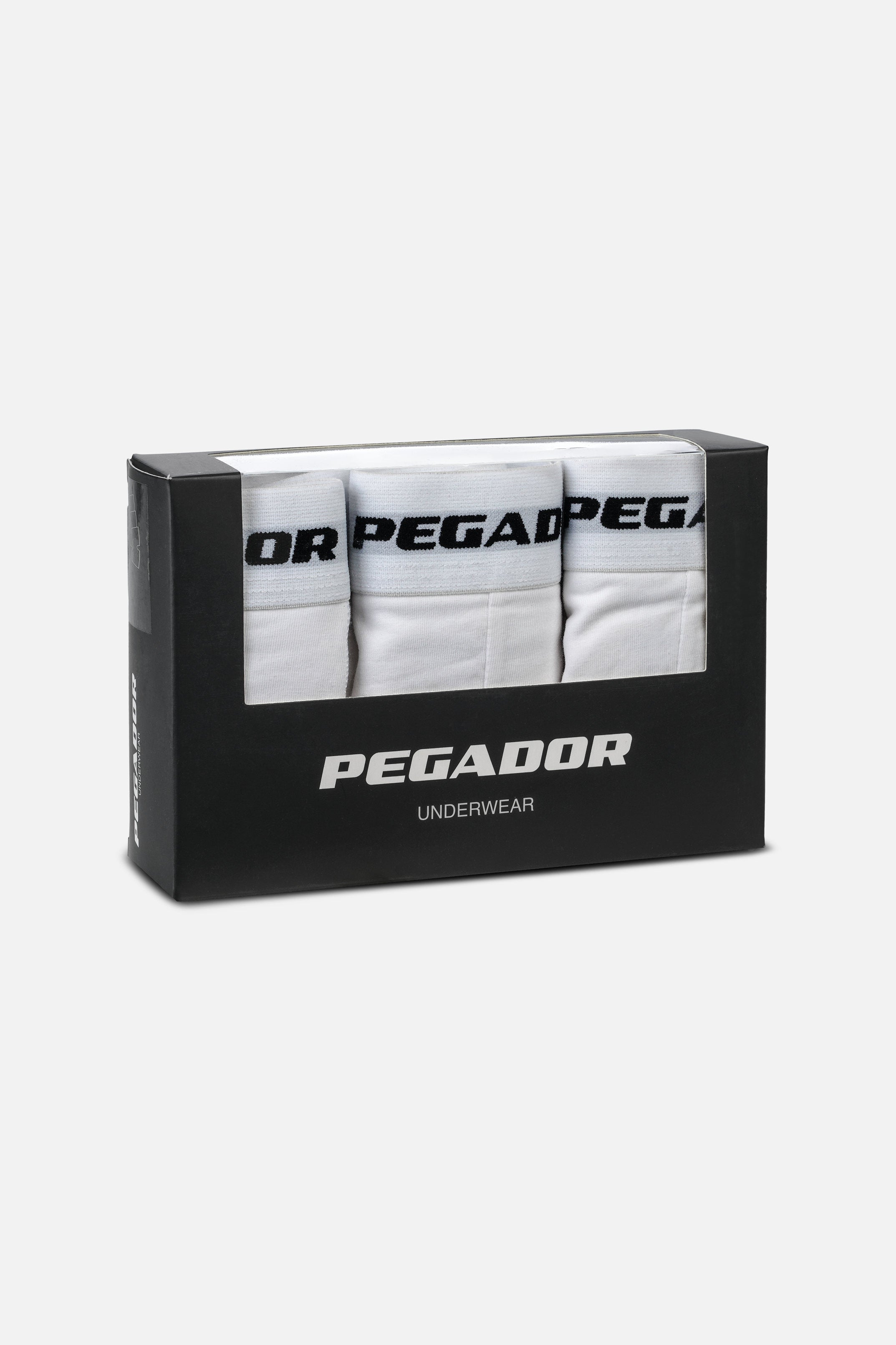 Pegador Ango Boxershorts 3 Pack White White Ganzkörper Bild aus der PEGADOR® Kollektion für Herren und Damen