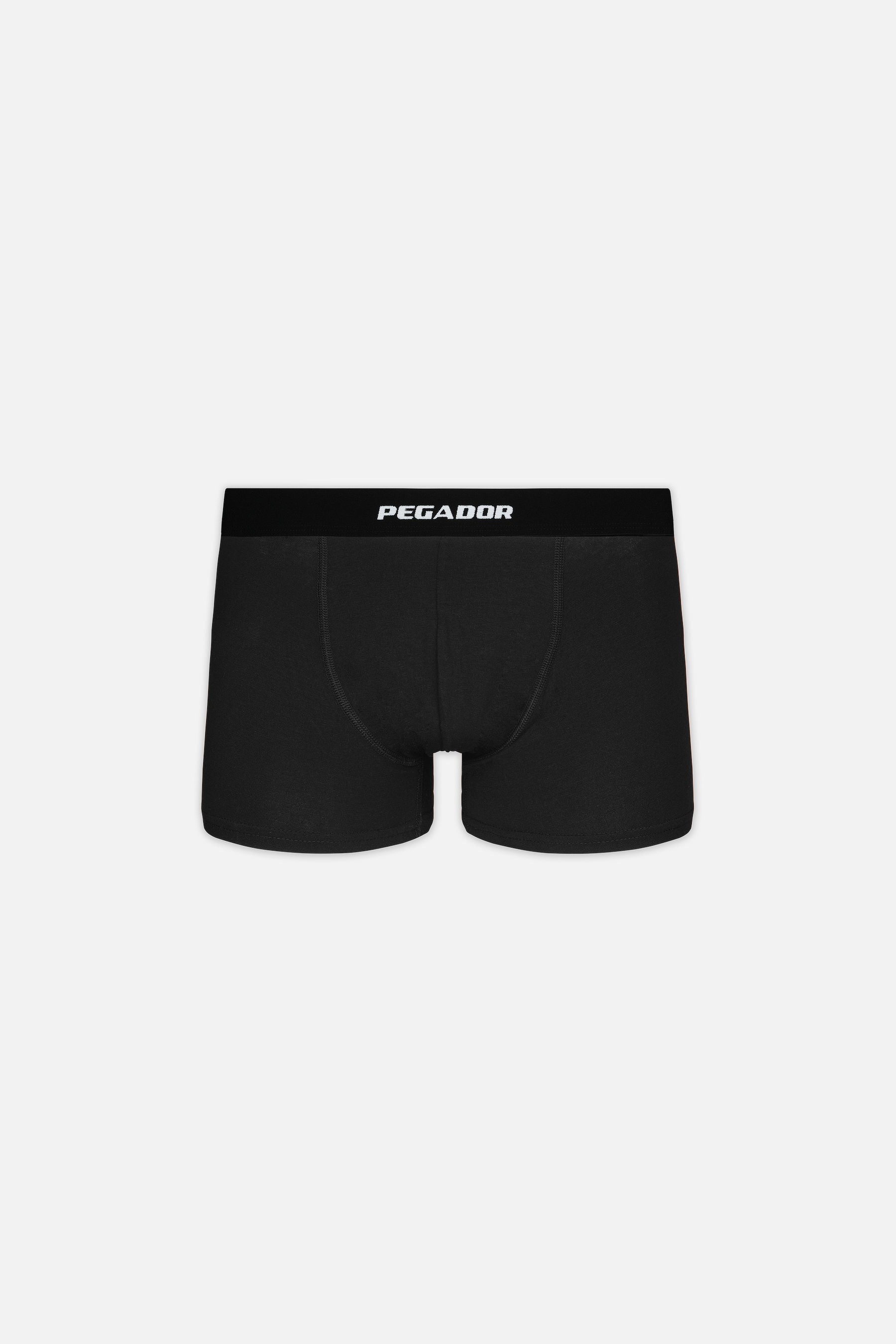 Pegador Camino Boxershorts Single Logo 3 Pack Black Black Seitenansicht aus der PEGADOR® Kollektion für Herren und Damen