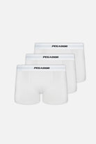 Pegador Camino Boxershorts Single Logo 3 Pack White White Hauptansicht aus der PEGADOR® Kollektion für Herren und Damen