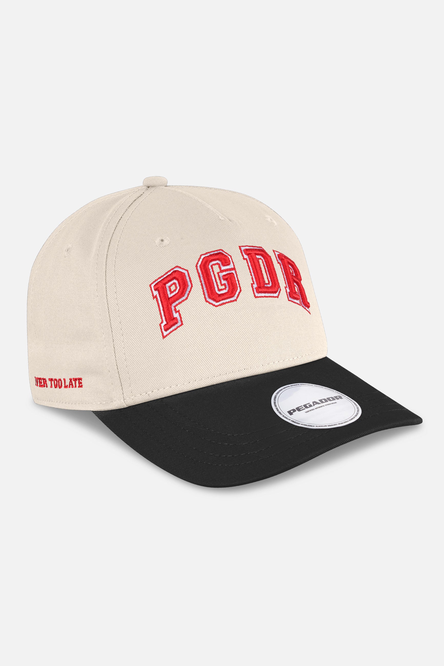 Pegador Carlo Baseball Cap Desert Sand Black Hauptansicht aus der Never Too Late Kollektion für Herren