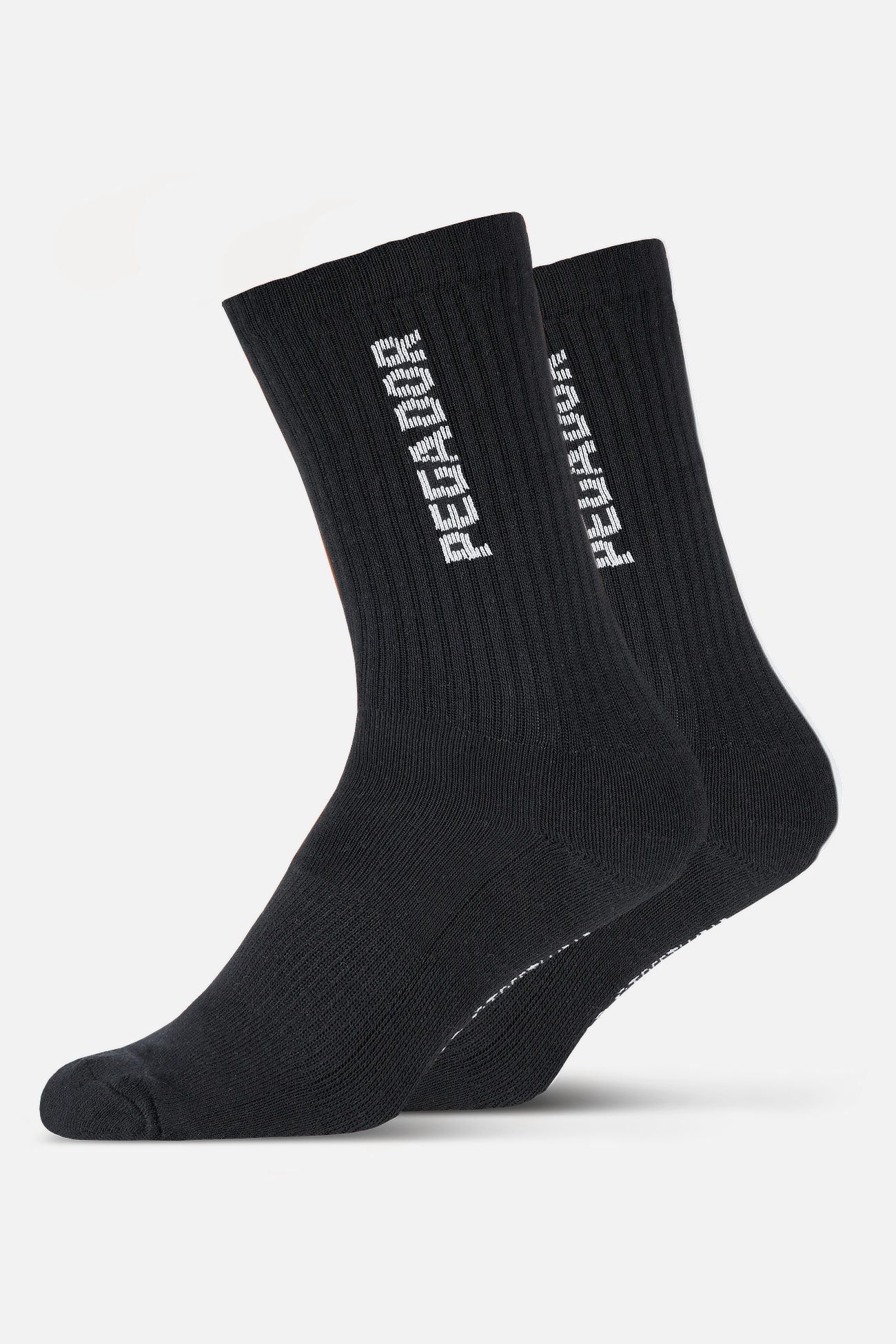 Pegador Certified Cross Logo Socks Black White Gegenansicht aus der Never Too Late Kollektion für Herren