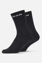 Pegador Certified Logo Socks Black White Gegenansicht aus der Never Too Late Kollektion für Herren