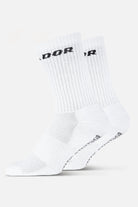 Pegador Certified Logo Socks White Black Gegenansicht aus der Never Too Late Kollektion für Herren