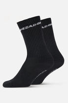 Pegador Certified Side Logo Socks Black White Gegenansicht aus der Never Too Late Kollektion für Herren