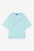 Pegador Leono Boxy Tee Washed Sky Blue Sky Blue Gum Detailshot aus der High summer Kollektion für Herren