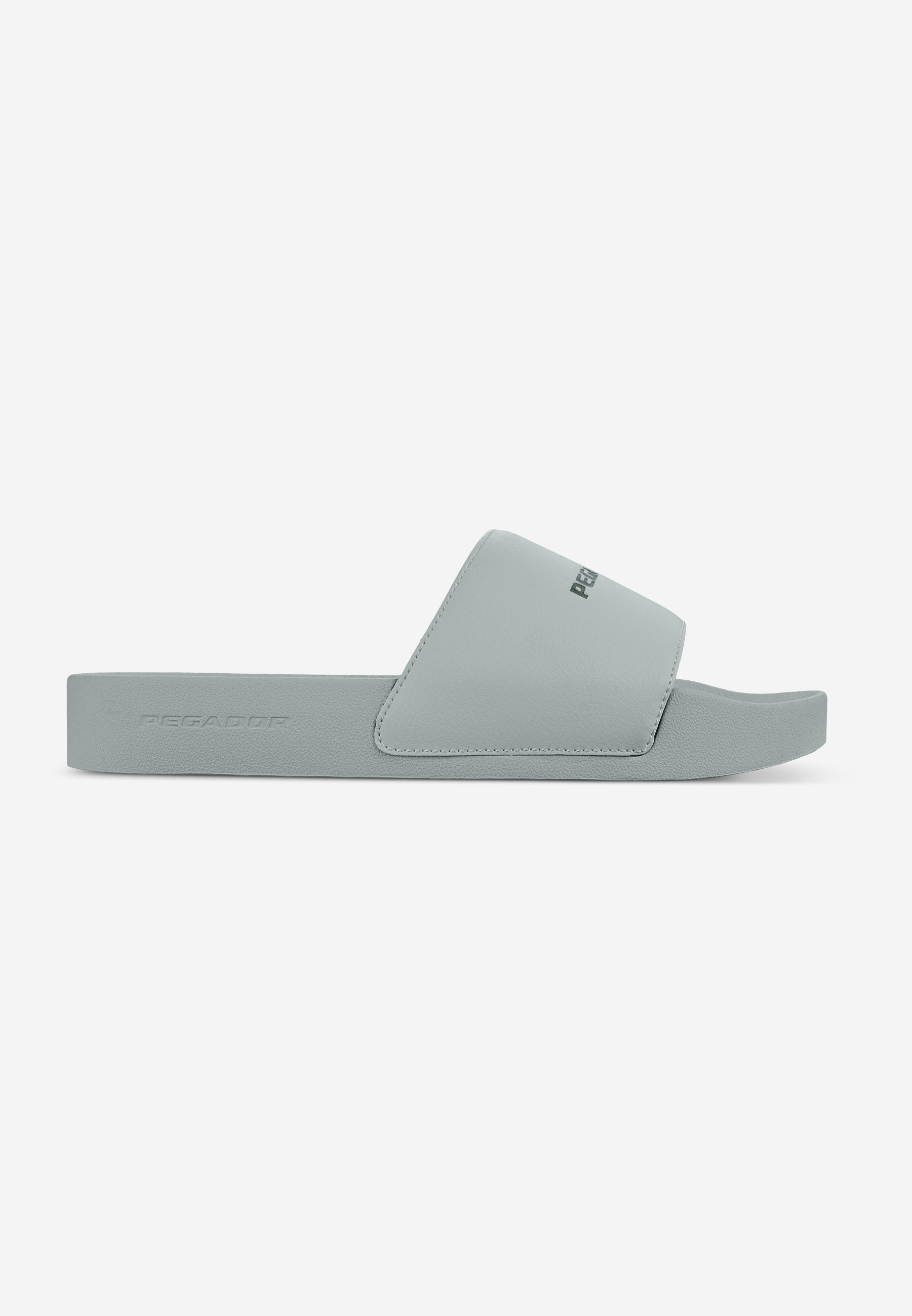 Pegador Logo Slide Grey Black Seitenansicht aus der Next Wave Kollektion für Herren