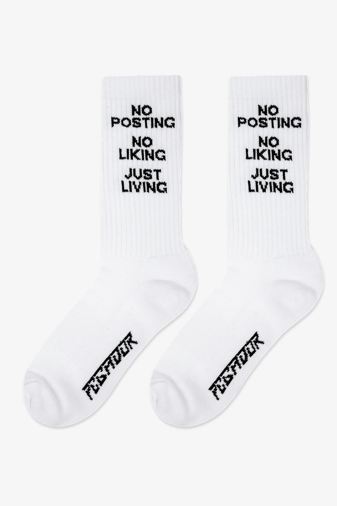 Pegador No Posting Socks White Black Ganzkörper Bild aus der Do not Disturb Kollektion für Herren