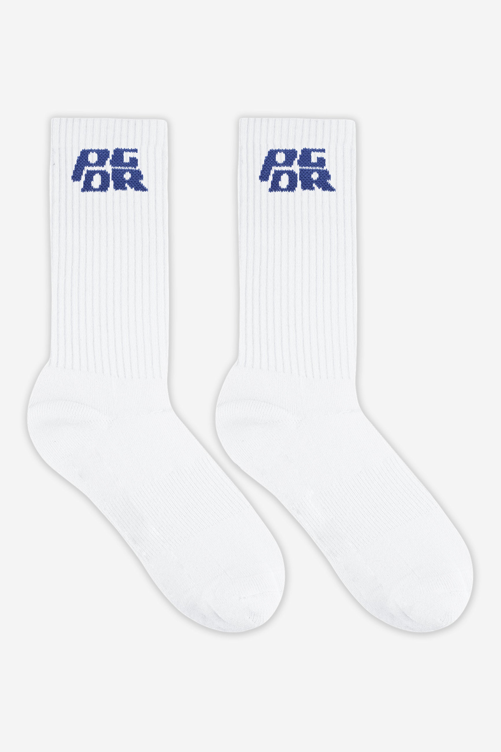 Pegador Narson Socks White Retro Blue Hauptansicht aus der Never Too Late Kollektion für Herren