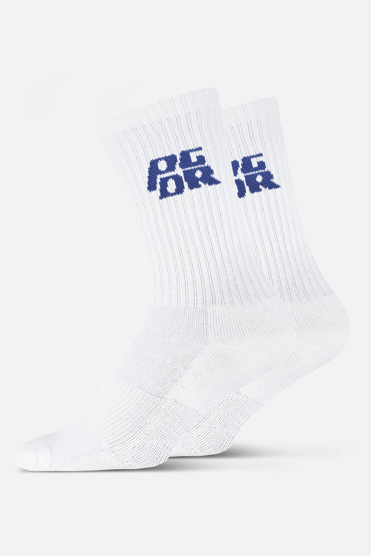 Pegador Narson Socks White Retro Blue Gegenansicht aus der Never Too Late Kollektion für Herren