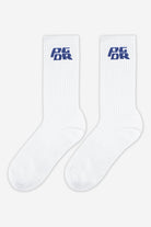 Pegador Narson Socks White Retro Blue Ganzkörper Bild aus der Never Too Late Kollektion für Herren