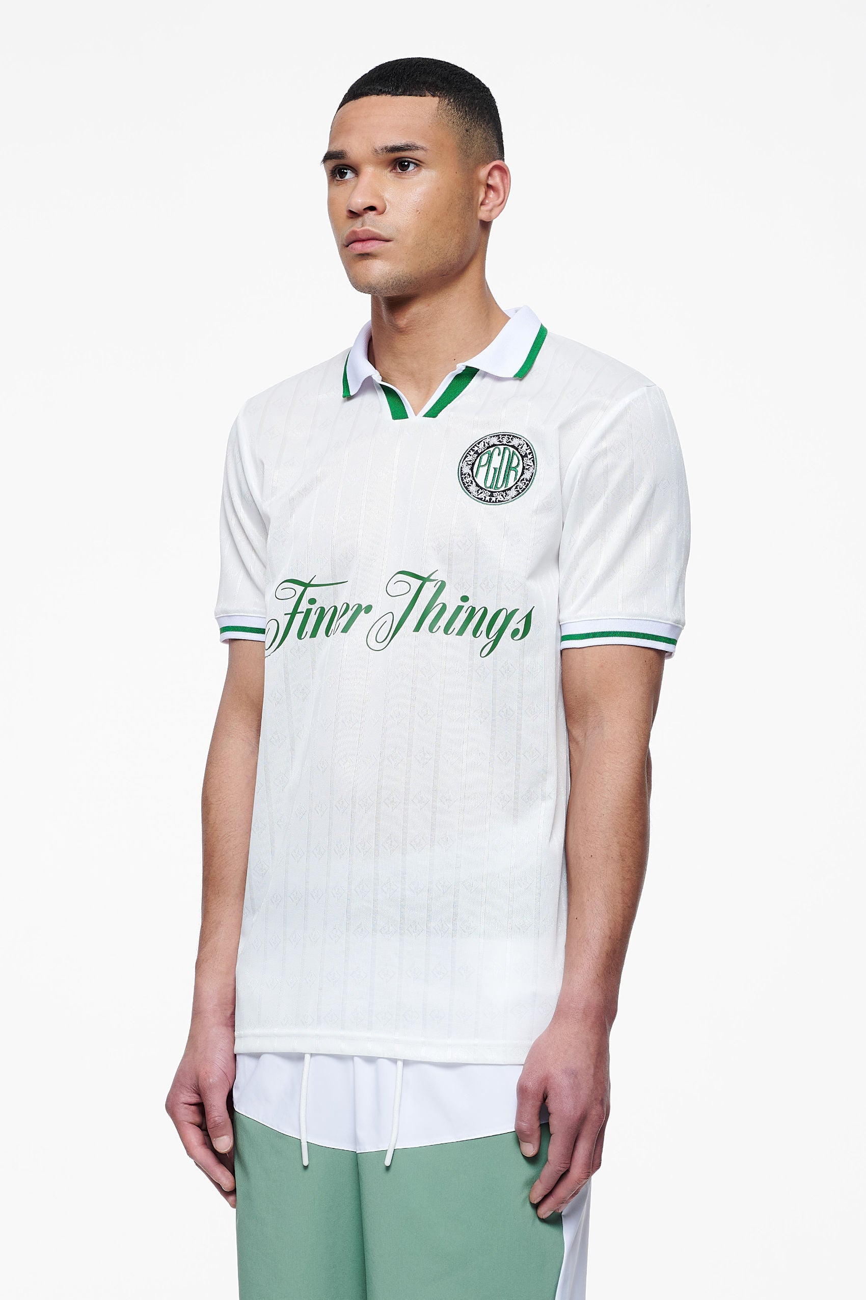 Pegador Timmis Trikot Unbleached Seitenansicht aus der Finer Things Kollektion für Herren