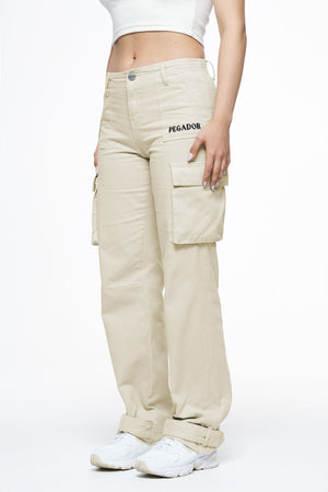 Pegador Arlia Wide Cargo Pants Espresso Hauptansicht aus der Finer Things Kollektion für DaHerren