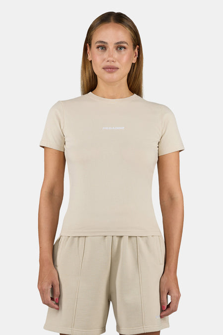 Yona Slim Tee Washed Light Beige