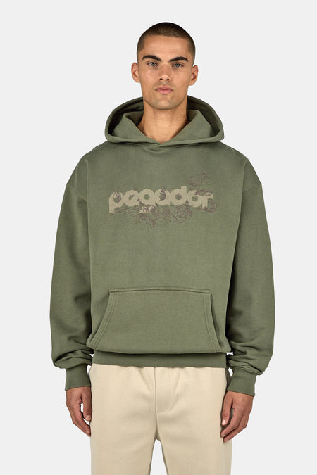 Gordes Oversized Hoodie Washed Faded Olive