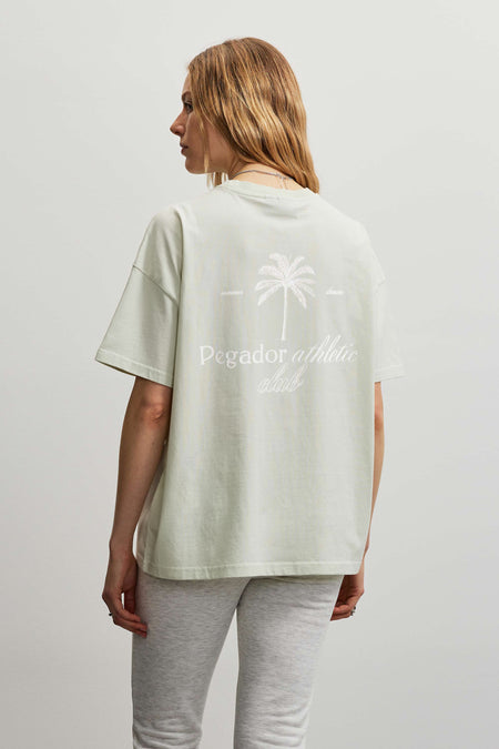 Zarasai Heavy Oversized Tee Washed Green Sorbet