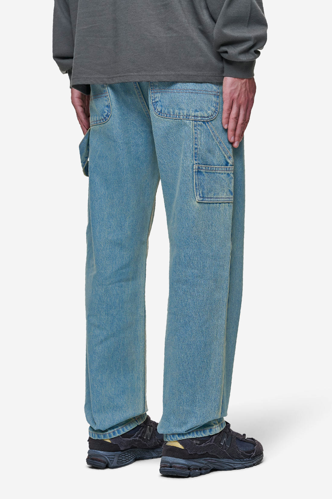 Pegador Daule Baggy Workwear Jeans Washed Vintage Blue Gegenansicht aus der PEGADOR® Jeans Kollektion für Herren