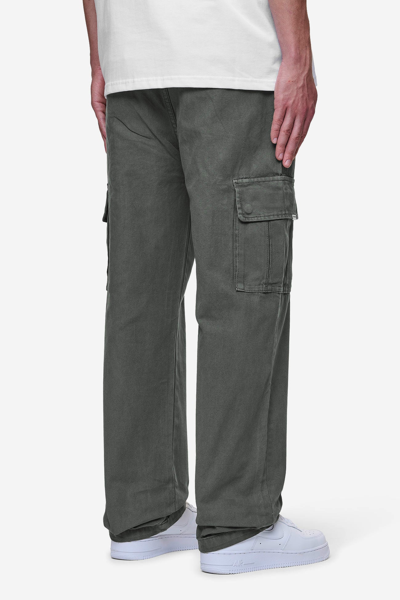 Pegador Waymir Cargo Pants Khaki Gegenansicht aus der PEGADOR® Jeans Kollektion für Herren