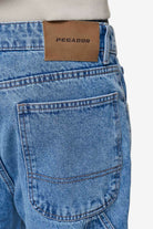 Pegador Daule Baggy Workwear Jeans Washed Blue Detailshot aus der PEGADOR® Jeans Kollektion für Herren