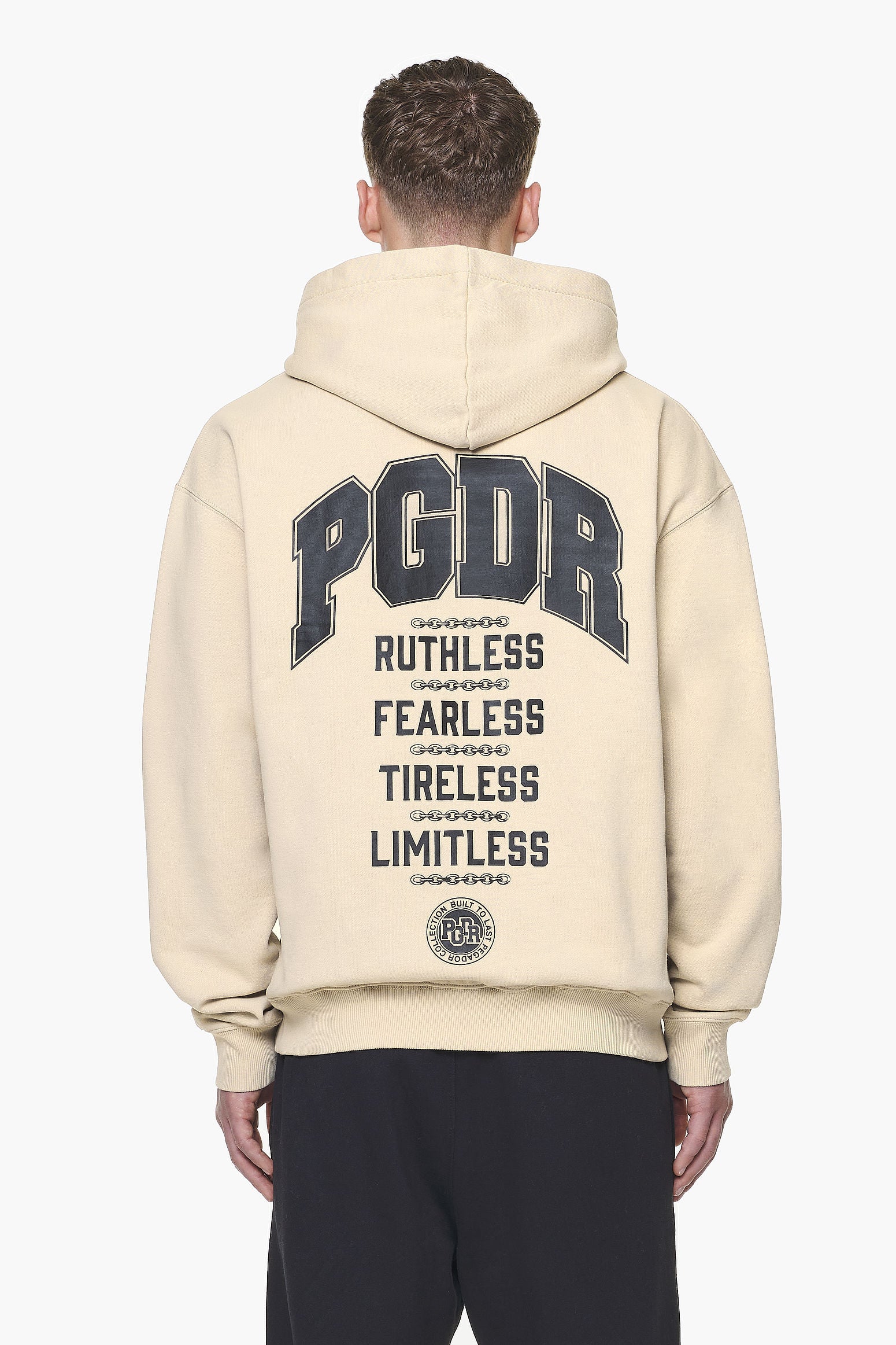 Pegador Orsett Oversized Hoodie Vintage Washed Kingdom Beige Hauptansicht aus der Built to Last Kollektion für Herren