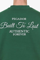 Pegador Tavery Oversized Sweater Vintage Washed British Green Detailshot aus der Built to Last Kollektion für Herren