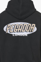 Pegador County Oversized Sweat Jacket Vintage Washed Onyx Black Detailshot aus der Built to Last Kollektion für Herren