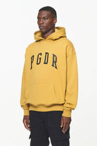 Pegador Layton Oversized Hoodie Vintage Washed Mustard Seitenansicht aus der Built to Last Kollektion für Herren