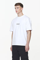 Pegador Colne Logo Oversized Tee White Gum Gegenansicht aus der Built to Last Kollektion für Herren