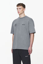 Pegador Dike Oversized Tee Vintage Grey Gegenansicht aus der Built to Last Kollektion für Herren