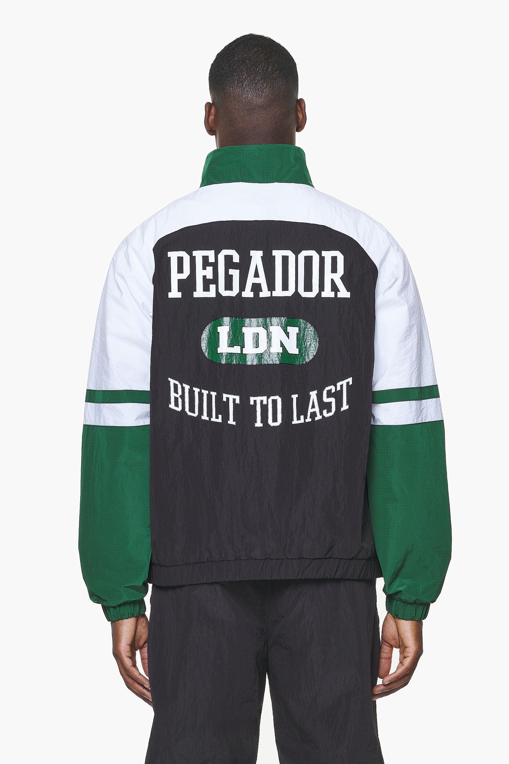 Pegador Firb Track Jacket Onyx Black White Hauptansicht aus der Built to Last Kollektion für Herren