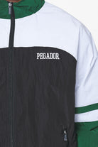 Pegador Firb Track Jacket Onyx Black White Detailshot aus der Built to Last Kollektion für Herren