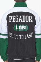 Pegador Firb Track Jacket Onyx Black White Detailshot aus der Built to Last Kollektion für Herren