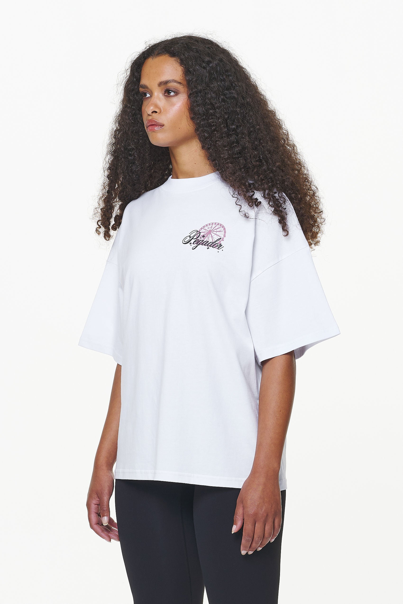 Pegador Mall Heavy Oversized Tee White Gegenansicht aus der Built to Last Kollektion für DaHerren