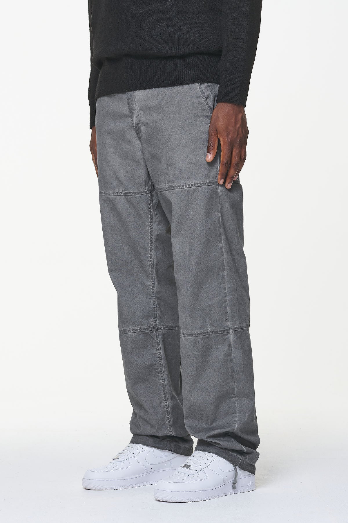 Pegador Wollam Worker Pants Faded Dark Grey Seitenansicht aus der Built to Last Kollektion für Herren