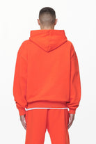 Pegador Logo Oversized Hoodie Washed Signal Red Gum Gegenansicht aus der Do not Disturb Kollektion für Herren