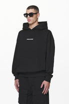 Pegador Colne Logo Oversized Hoodie Black Gegenansicht aus der Do not Disturb Kollektion für Herren