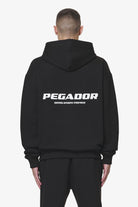 Pegador Colne Logo Oversized Sweat Jacket Black Hauptansicht aus der Do not Disturb Kollektion für Herren