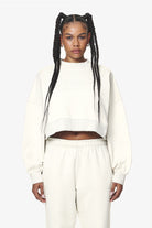 Pegador Londa Cropped Oversized Sweater Washed Salty Cream Gum Hauptansicht aus der Do not Disturb Kollektion für DaHerren