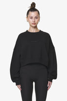 Pegador Londa Cropped Oversized Sweater Black Gum Hauptansicht aus der Do not Disturb Kollektion für DaHerren