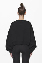 Pegador Londa Cropped Oversized Sweater Black Gum Gegenansicht aus der Do not Disturb Kollektion für DaHerren