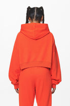 Pegador Salita Oversized Cropped Hoodie Washed Signal Red Gum Gegenansicht aus der Do not Disturb Kollektion für DaHerren