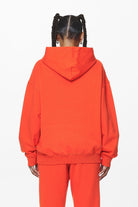 Pegador Clarita Logo Oversized Hoodie Washed Signal Red Gum Gegenansicht aus der Do not Disturb Kollektion für DaHerren