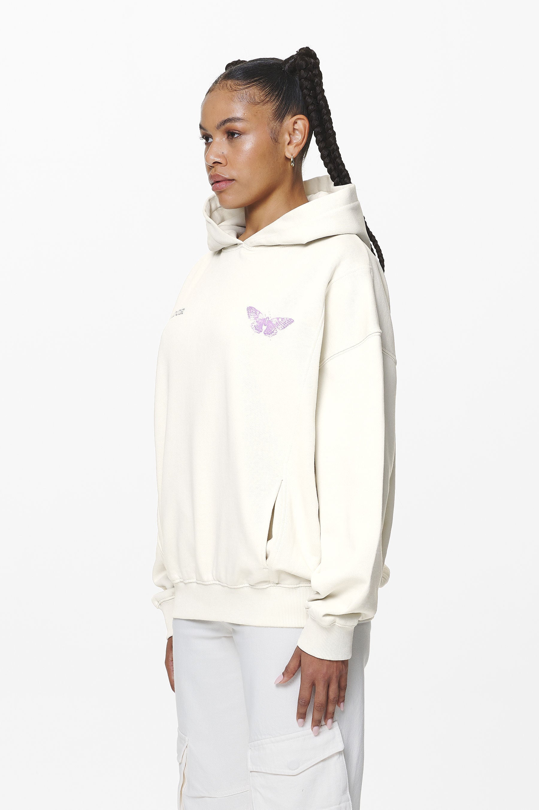 Pegador Eira Oversized Hoodie Washed Salty Cream Gegenansicht aus der Do not Disturb Kollektion für DaHerren